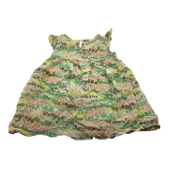 Cherokee Toddler Girls Multicolor Printed Dress Ruffled Sleeves Size 2T Sundress - Picture 11 of 12